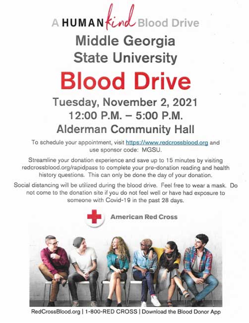 Blood drive flyer.